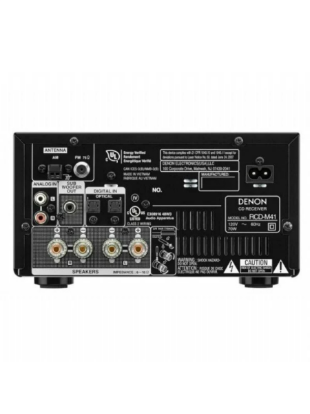 Denon RCD M 41 Micro HiFi CD&Bluetooth Receiver Silver