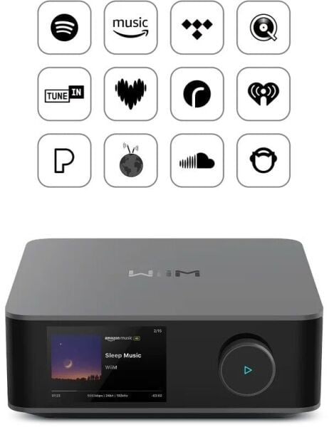 Wiim Amp Ultra Streaming Stereo Amplifier Space Grey