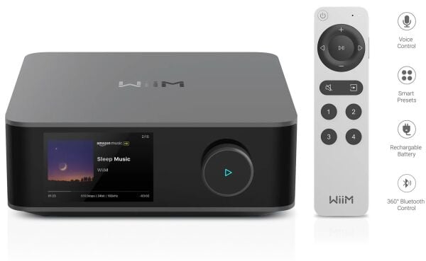 Wiim Amp Ultra Streaming Stereo Amplifier Space Grey