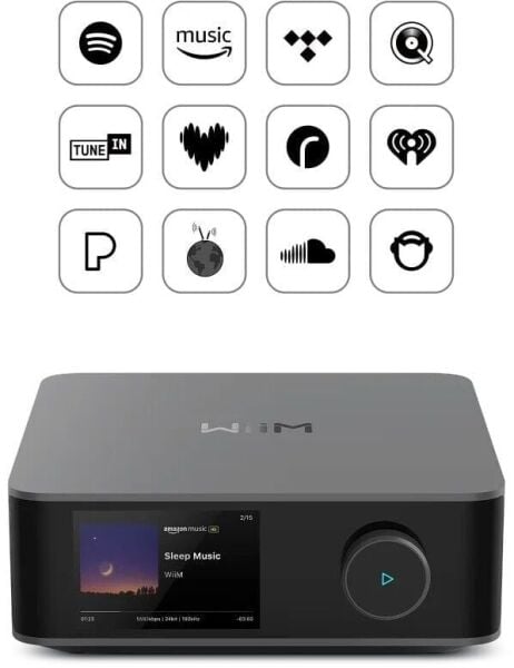 Wiim Amp Ultra Streaming Stereo Amplifier Space Grey