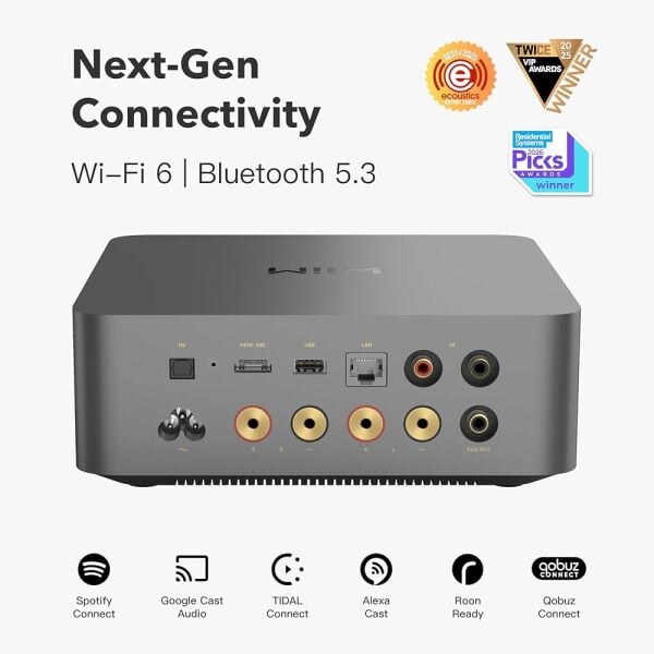 Wiim Amp Ultra Streaming Stereo Amplifier Space Grey