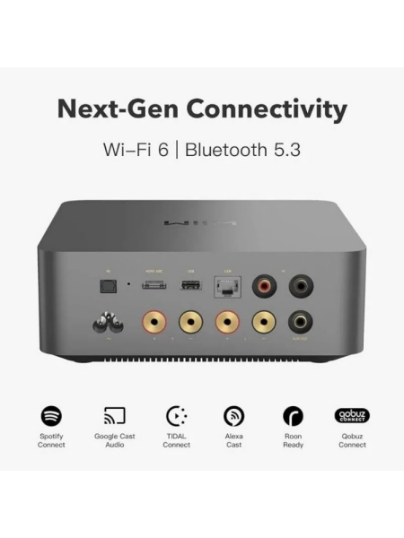 Wiim Amp Ultra Streaming Stereo Amplifier Space Grey