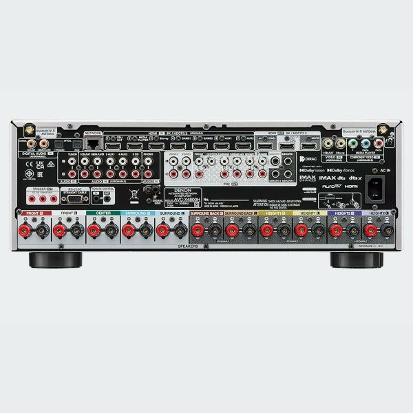 Denon AVC-X4800H 9.4 Ch 8K AV Amplifier Siver