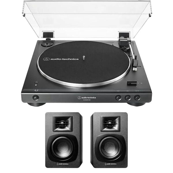 Audio-Technica AT-LP60XBTBK & AT-SP3X Pikap Müzik Sistemi