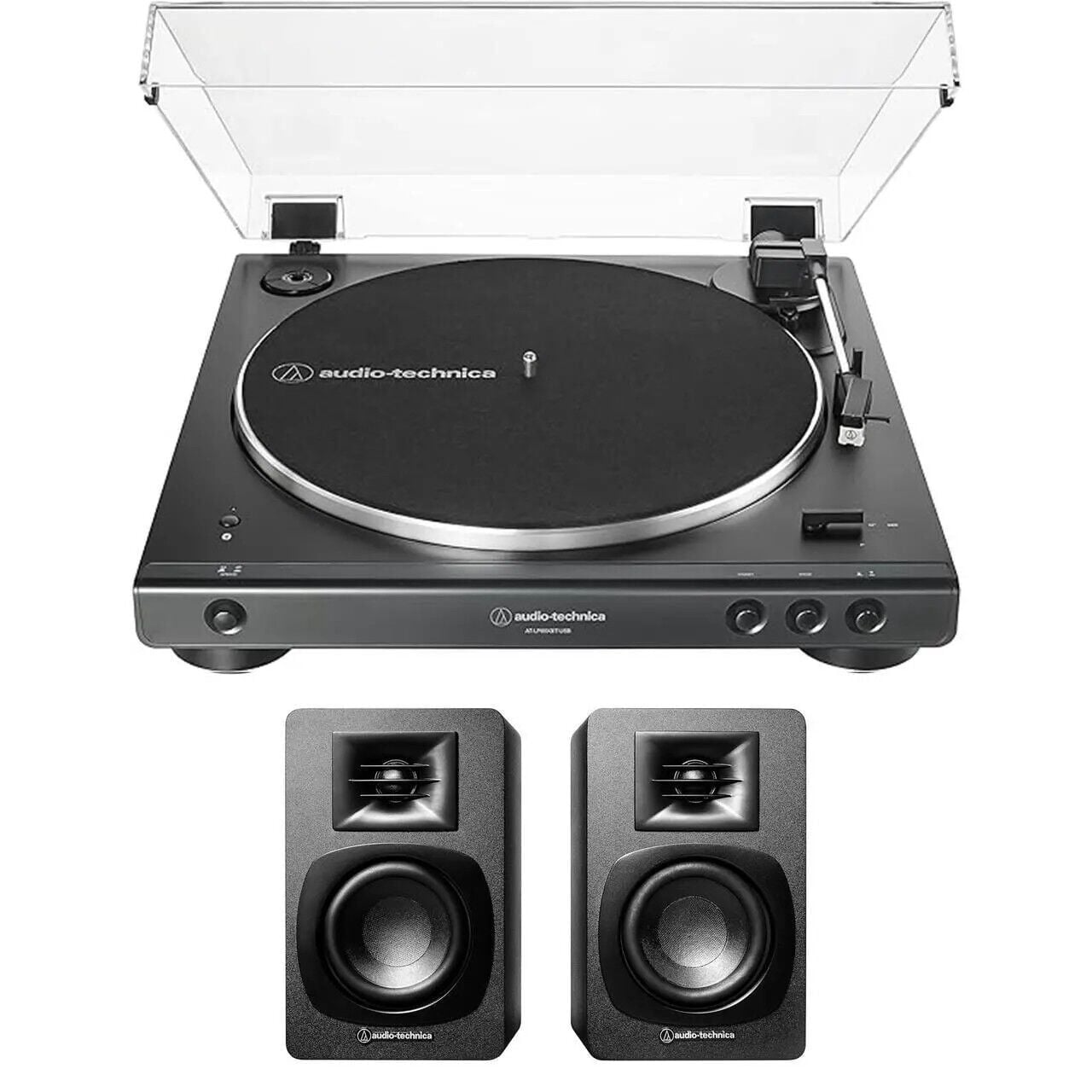 Audio-Technica AT-LP60XBTBK & AT-SP3X Pikap Müzik Sistemi