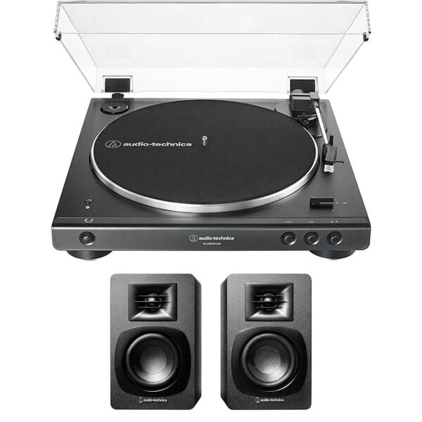 Audio-Technica AT-LP60XBTBK & AT-SP3X Pikap Müzik Sistemi