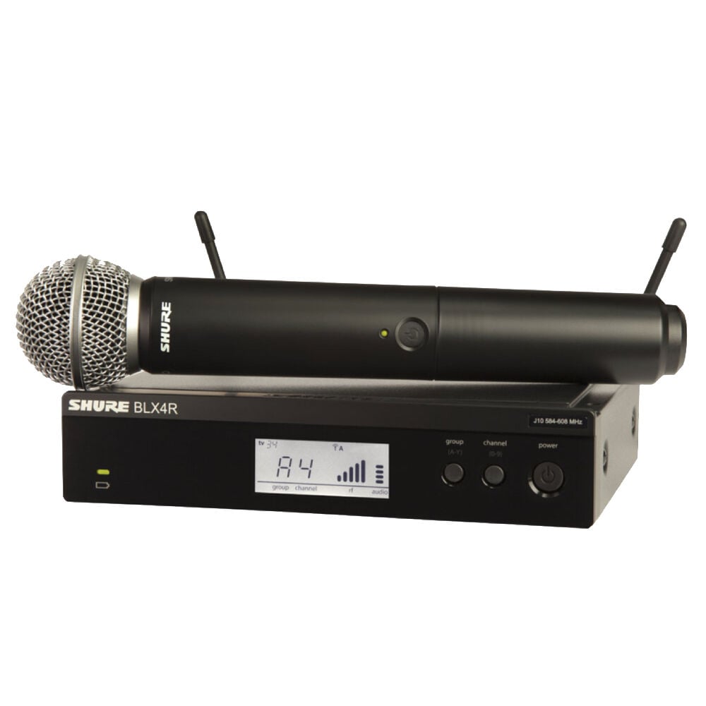 Shure BLX24R/SM58-H8E SM58 özellikli Kablosuz Rack Tipi Vokal Sistemi