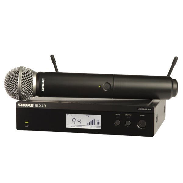 Shure BLX24R/SM58-H8E SM58 özellikli Kablosuz Rack Tipi Vokal Sistemi