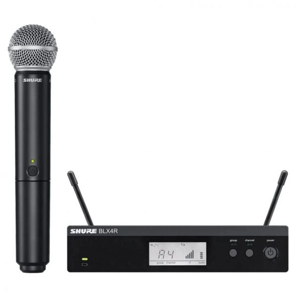 Shure BLX24R/SM58-H8E SM58 özellikli Kablosuz Rack Tipi Vokal Sistemi