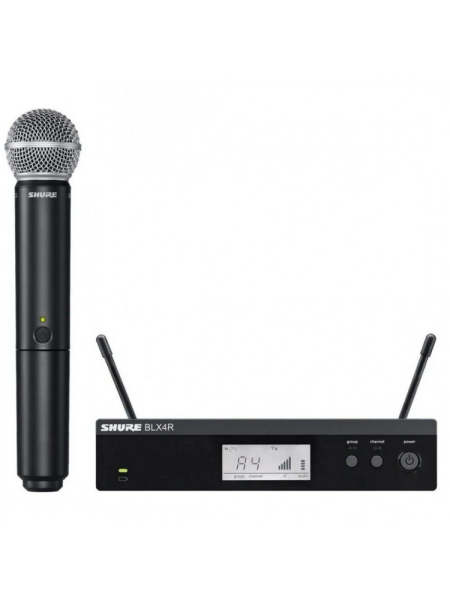 Shure BLX24R/SM58-H8E SM58 özellikli Kablosuz Rack Tipi Vokal Sistemi