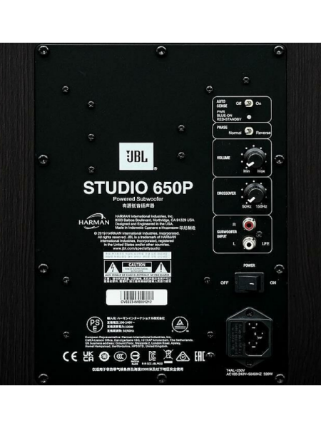 Jbl Studio 650P Subwoofer,Dark Wood